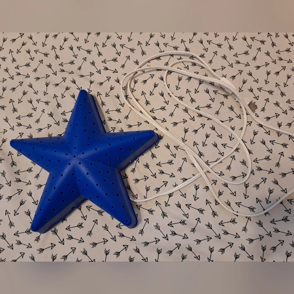 Ikea Vintage Blue Star-Shaped Wall Light